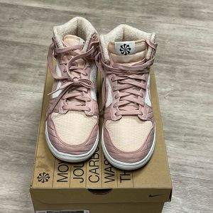 WMNS NIKE DUNK HIGH LX NEXT NATURE 'TOASTY - PINK OXFORD'